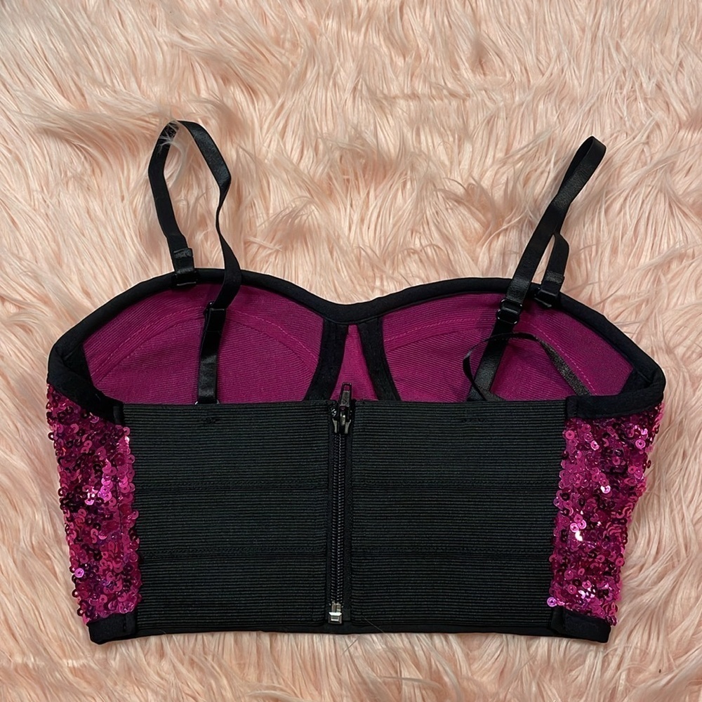 Balera Pink Sequin Top - Picture 3 of 6